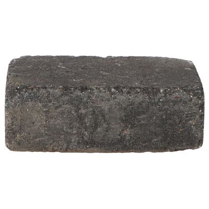 Decor trommelsteen grijs-zwart 21x14x7cm