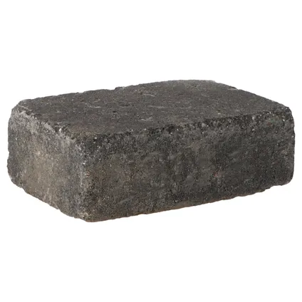Decor trommelsteen grijs-zwart 21x14x7cm  8