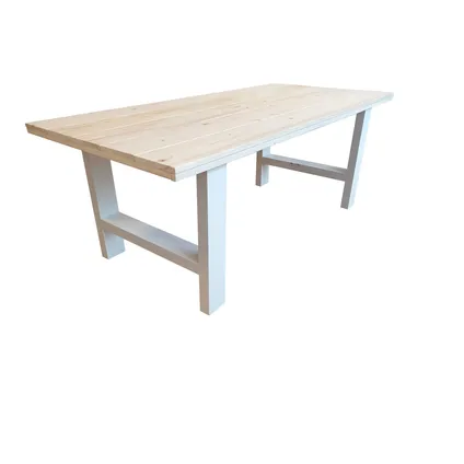 Table à manger Wood4You Seattle épicéa raboté 200x78x90cm