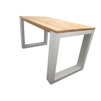 Table à manger Wood4You New Orleans bois torréfié blanc 220x78x90cm 2
