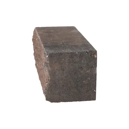 Decor muurblok beton bruin-zwart geknipt 12x12x30cm 5