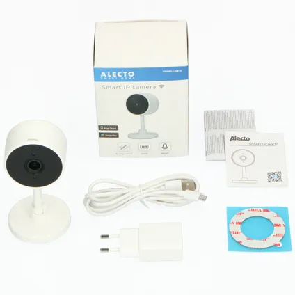 Alecto slimme bewakingscamera indoor SMART-CAM10 WiFi wit 3