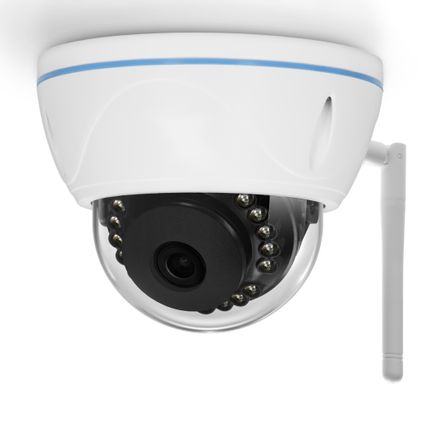 Caméra dôme HD Alecto WiFi avec détecteur de mouvement blanc