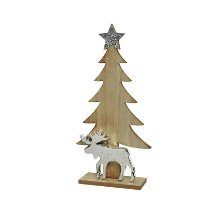 Decoris kerstboom mdf 17x6x36,5cm