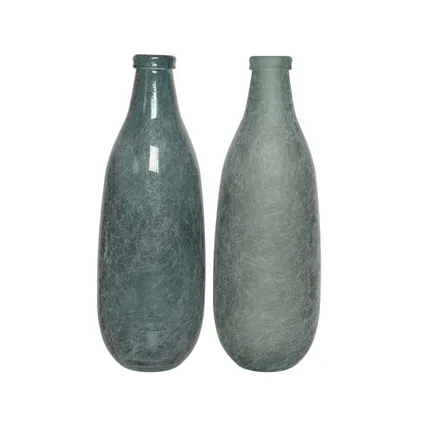 Vase verre recyclé soie Decoris 40cm 1pièce