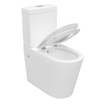 GO by Van Marcke duoblok toilet  Xcomfort randloos muuraansluiting H/PK  + softclose en takeoff toiletzitting