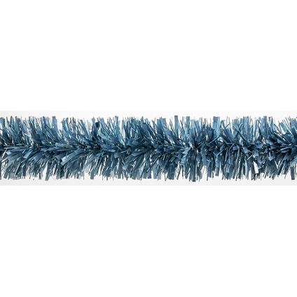 Decoris Kerstslinger lametta lichtblauw Ø7,5x200cm