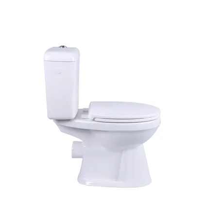 Aquavive duoblok toilet Ippari I PK aansluiting I Soft-close toiletzitting wit 2