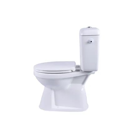 Aquavive duoblok toilet Ippari I AO aansluiting I Soft-close toiletzitting wit 3