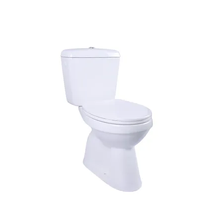 Aquavive duoblok toilet Ippari I AO aansluiting I Soft-close toiletzitting wit 4