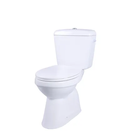 Aquavive duoblok toilet Ippari I AO aansluiting I Soft-close toiletzitting wit 5