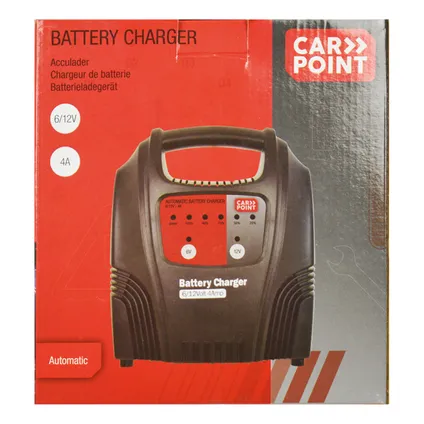 Chargeur de batterie Carpoint 6-12V 4A 4
