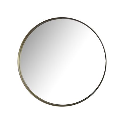 Deco & Co goud metalen spiegel Ø30cm