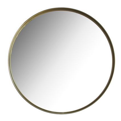 Deco & Co goud metalen spiegel Ø38cm