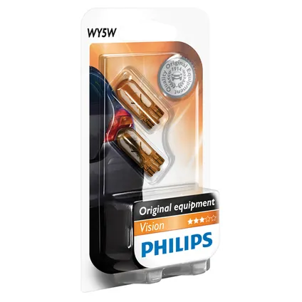 Kit clignotants Philips  Vision 12396NAB2 WY5W - 2 pièces
