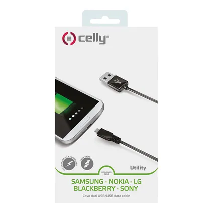 Celly USB-datakabel micro 1m 2