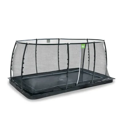EXIT Dynamic groundlevel trampoline 244x427cm met veiligheidsnet 3