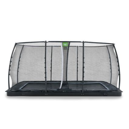 Exit in-ground trampoline Dynamic met veiligheidsnet 275x458cm zwart