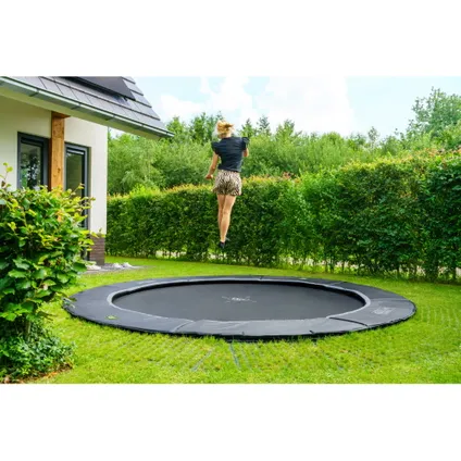 EXIT Dynamic groundlevel trampoline ø305cm met Freezone veiligheidstegels 8