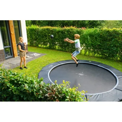 EXIT Dynamic groundlevel trampoline ø305cm met Freezone veiligheidstegels 10