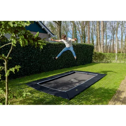 EXIT Dynamic groundlevel trampoline 244x427cm met Freezone veiligheidstegels 9