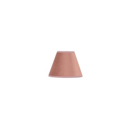 Corep lampenkap fluweel roze Ø14cm