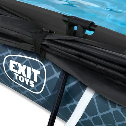 EXIT Zwembad 220x150x65cm met schaduwdoek en filterpomp 6