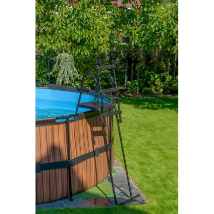 EXIT Échelle de piscine pour hauteur de cadre de 108-122cm 9