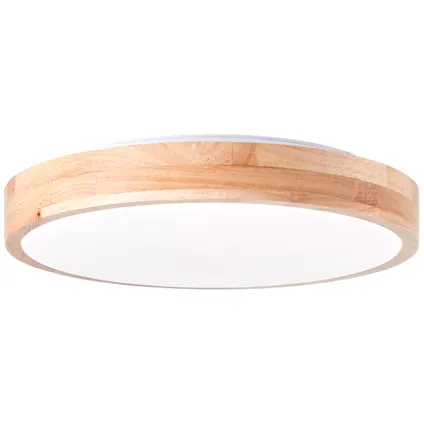 Brilliant plafondlamp Slimline hout ⌀34cm 12W 5