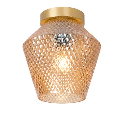 Lucide plafondlamp Rosalind amber ⌀21cm E27