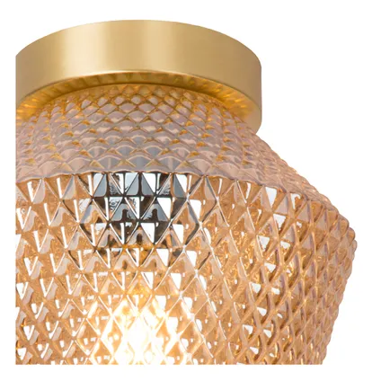 Lucide plafondlamp Rosalind amber ⌀21cm E27 5