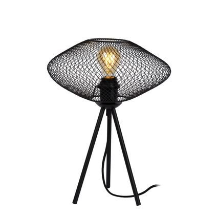 Lucide tafellamp Mesh zwart ⌀30cm E27