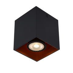 Praxis Lucide plafondlamp Bido zwart GU10 aanbieding