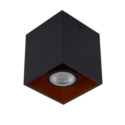 Lucide plafondlamp Bido zwart GU10 4