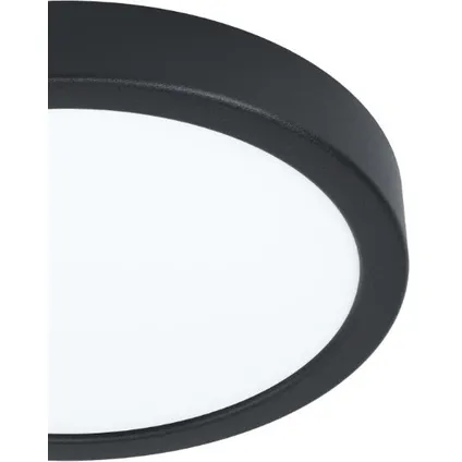 Plafonnier EGLO LED Fueva 5 noir ⌀21cm 16,5W 2