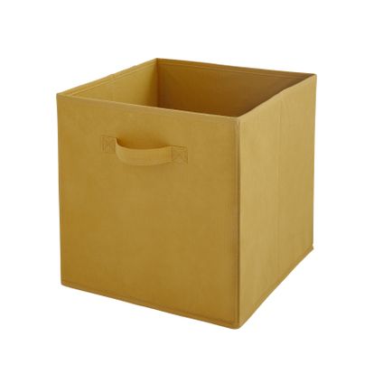 Box & Beyond opbergmand mosterdgeel 31x31x31cm