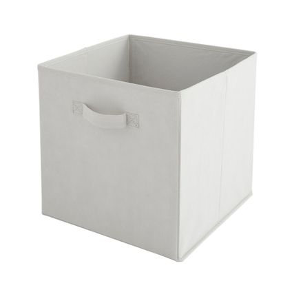 Box & Beyond panier de rangement gris clair 31x31x31cm