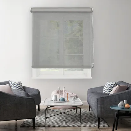 Store enrouleur transparent Madeco gris mesh 1736 90x190cm