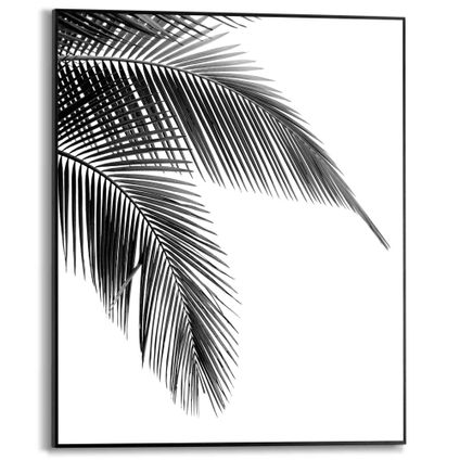 Schilderij Palm zwart-wit 40x50cm
