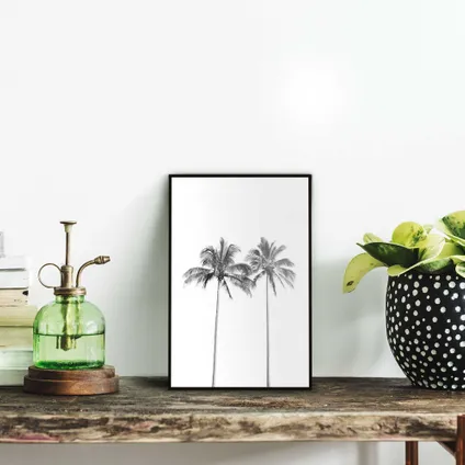 Decoratief paneel Strand palmboom illustratie zwart-wit 20x30cm MDF                                                                                                                                                                                                                                                                                                                                                                                                                                                                                                                                                                                                                                                                                                                                                                                                                                                                                                                                                                                                                                                                                                                                                                                                                                                  2