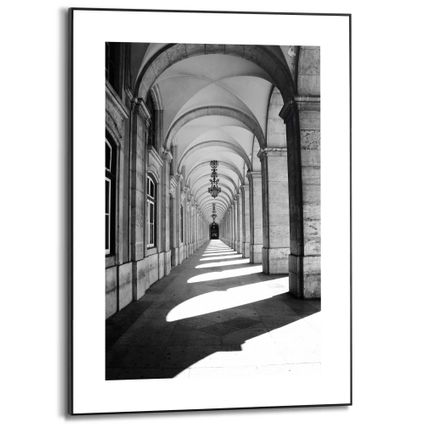 Tableau Place du palais noir/blanc 50x70cm