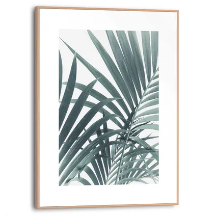 Schilderij Palmbladeren groen 30x40cm