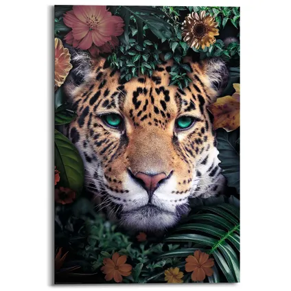 Schilderij Jungle luipaard bont 60x90cm