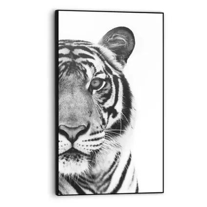 Cadre artistique Tigre noir/blanc 70x118cm