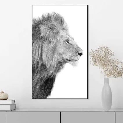 Cadre artistique Tête de lion noir/blanc 70x118cm                                                                                                                                                                                                                                                                                                                                                                                                                                                                                                                                                                                                                                                                                                                                                                                                                                                                                                                                                                                                                                                                                                                                                                                                                2