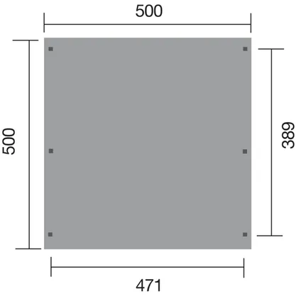 Weka dubbele carport 616 500x500cm 3