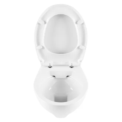 Aquavive hangtoilet Lanico wit | Soft-close toiletzitting | Randloos toiletpot 2