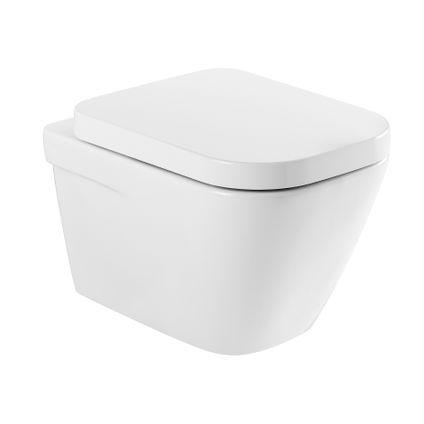 Aquavive hangtoilet Marano wit | Soft-close toiletzitting | Randloos toiletpot