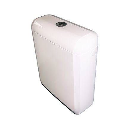 Réservoir WC duobloc AquaVive Lambro 3/6 litres 34x41,5x13,7cm blanc