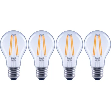 Sencys filament lamp E27/P427 SCL A60 6,5W 4st